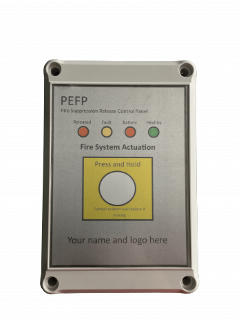 Battery fire suppression panel